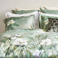 Poszewka satynowa Designers Guild Kiyosumi Celadon