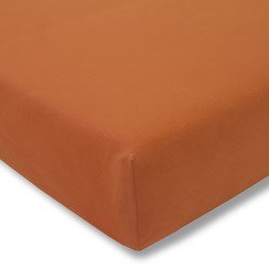 Prześcieradło ze ściągaczem Estella Jersey-Stretch Terracotta