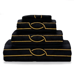 Ręcznik Abyss & Habidecor Cluny Black/Gold