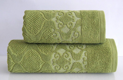 Ręcznik bawełniany Greno Lugana Zielony