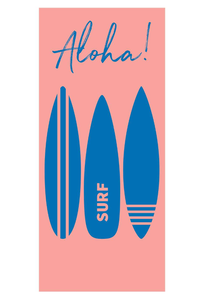 Ręcznik plażowy Cawo Beach Koralle- blau