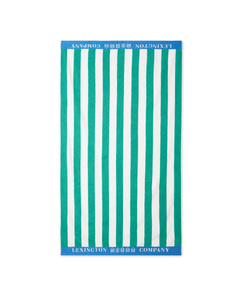 Ręcznik plażowy Lexington Striped Green/White/Blue