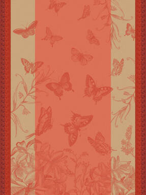 Ściereczka kuchenna Le Jacquard Français Jardin des Papillons Pink