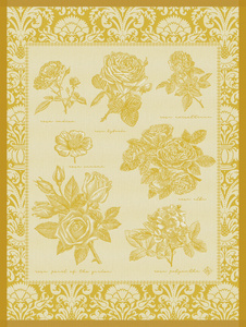 Ściereczka kuchenna Le Jacquard Français Jardin des Roses Yellow