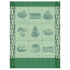 Ściereczka kuchenna Le Jacquard Français Pâtisseries Françaises Green