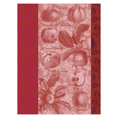 Ściereczka kuchenna Le Jacquard Français Pommes à Croquer Red