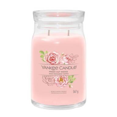 Świeca zapachowa Yankee Candle Fresh Cut Roses duża