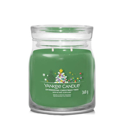 Świeca zapachowa Yankee Candle Shimmering Christmas Tree średnia