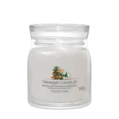 Świeca zapachowa Yankee Candle Woodland Weekend Memories średnia