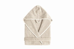 Szlafrok Graccioza Bee Waffle Hooded Natural