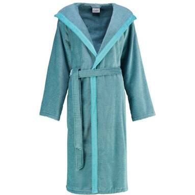 Szlafrok damski Cawo Two Tone Hooded Turquoise