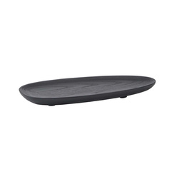 Taca Aquanova Cole Black Oval 30x13 cm