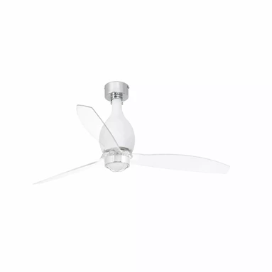 Wentylator sufitowy Faro Barcelona Mini Eterfan M LED Matt white/transparent DC