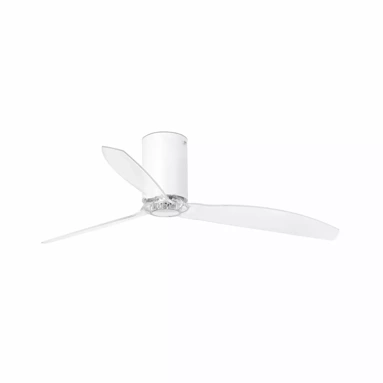 Wentylator sufitowy Faro Barcelona Mini Tube Fan M Matt white/transparent DC