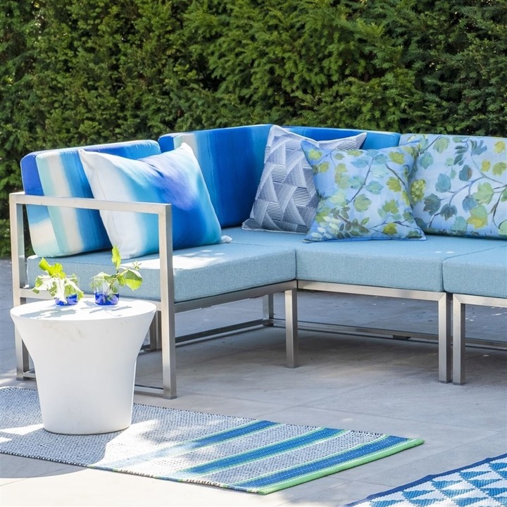 Chodnik zewnętrzny Designers Guild Pompano Cobalt