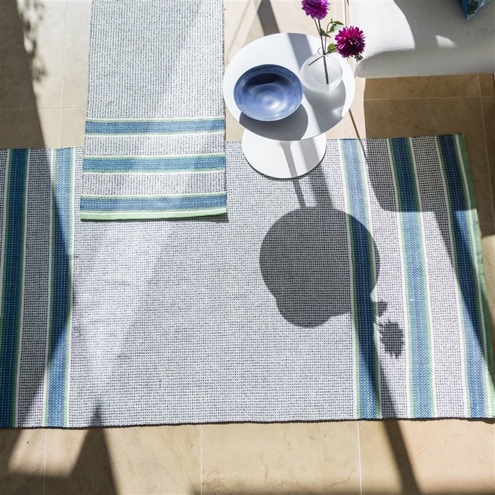 Chodnik zewnętrzny Designers Guild Pompano Cobalt