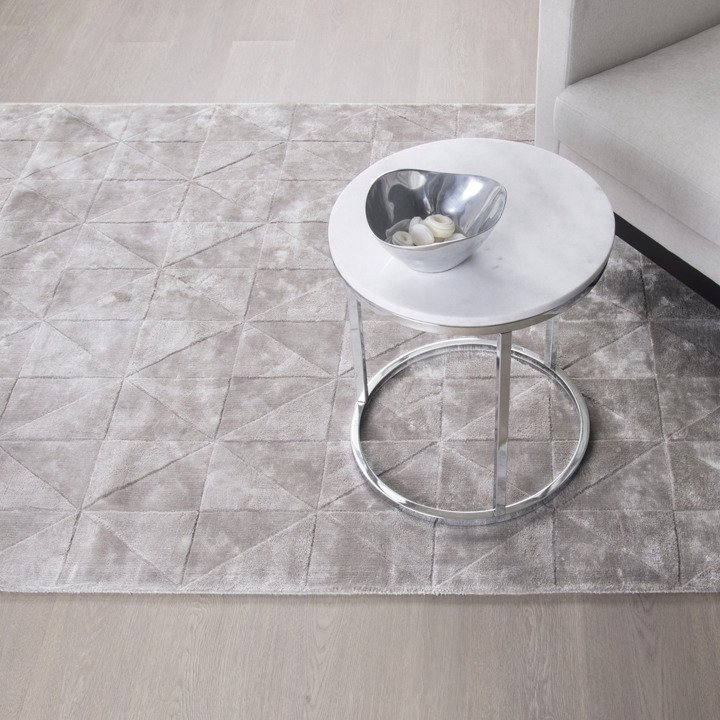 Dywan ręcznie tkany Carpet Decor Triango Silver