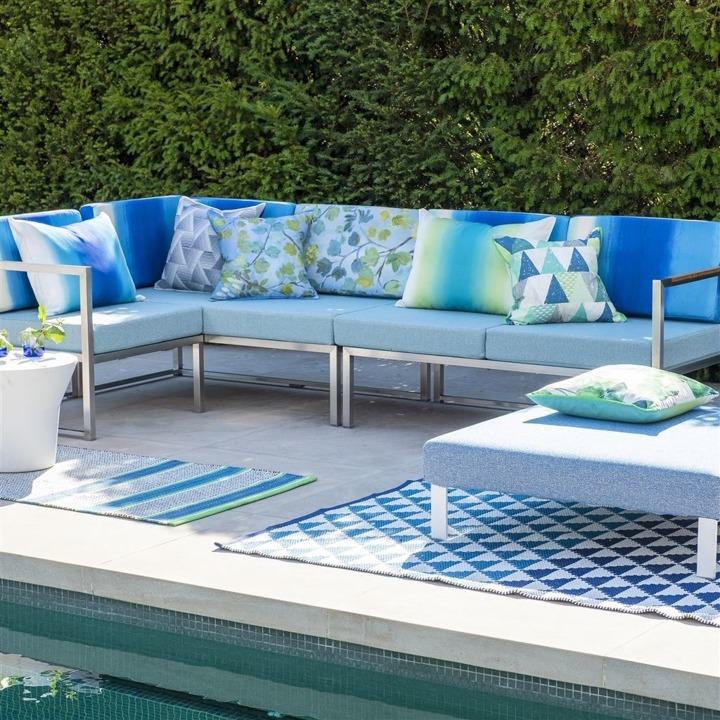 Dywan zewnętrzny Designers Guild Biscayne Cobalt