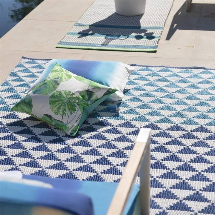 Dywan zewnętrzny Designers Guild Biscayne Cobalt