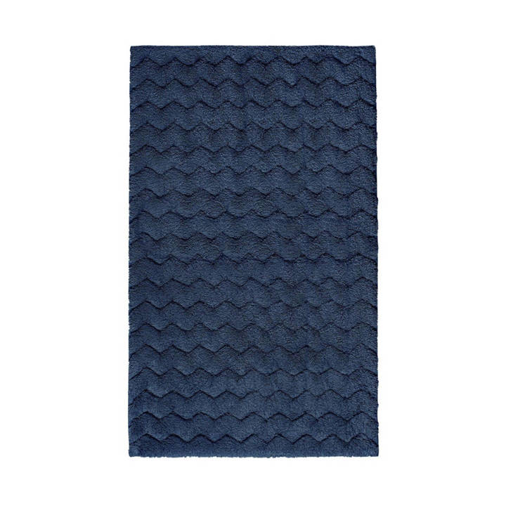 Dywanik łazienkowy Sorema Chevron Dark Denim