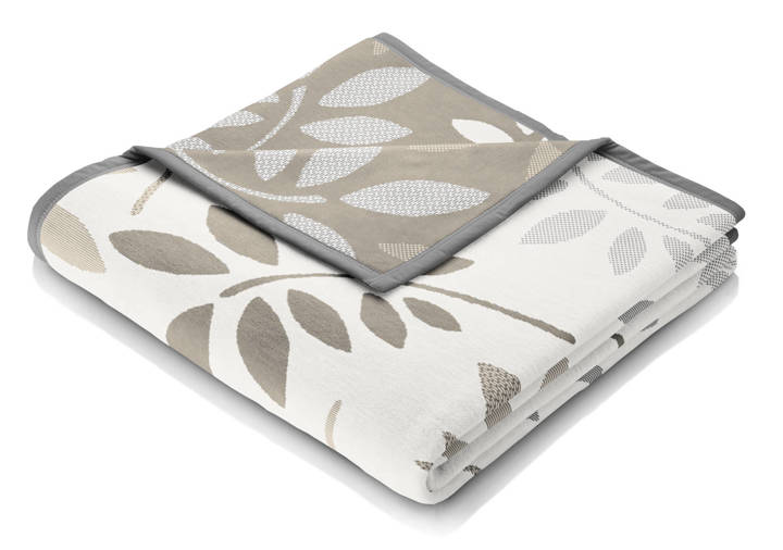 Koc Biederlack Cotton Home Leaves Camel