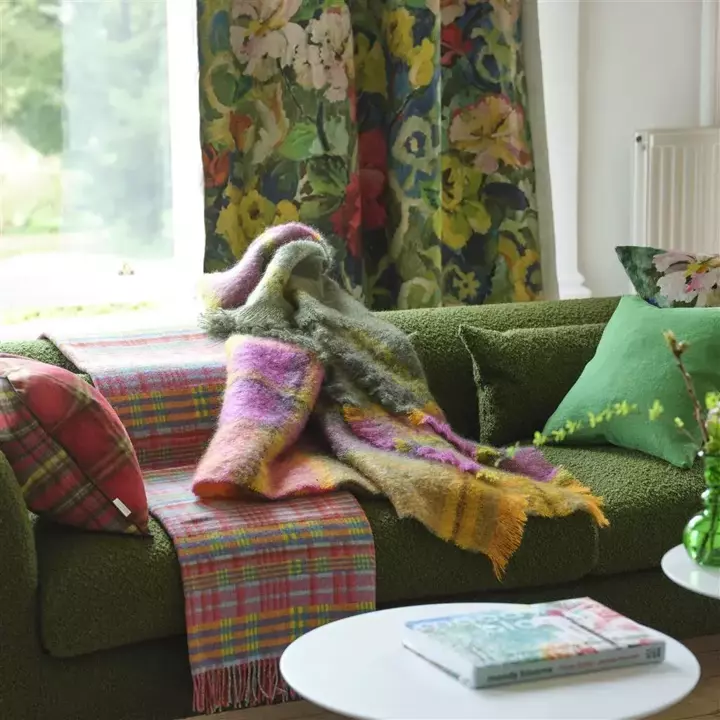 Koc moherowy Designers Guild Abernethy Emerald