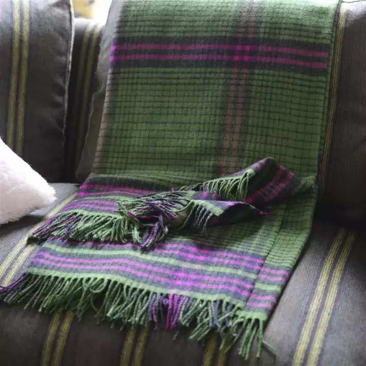 Koc wełniany Designers Guild Delamere Emerald