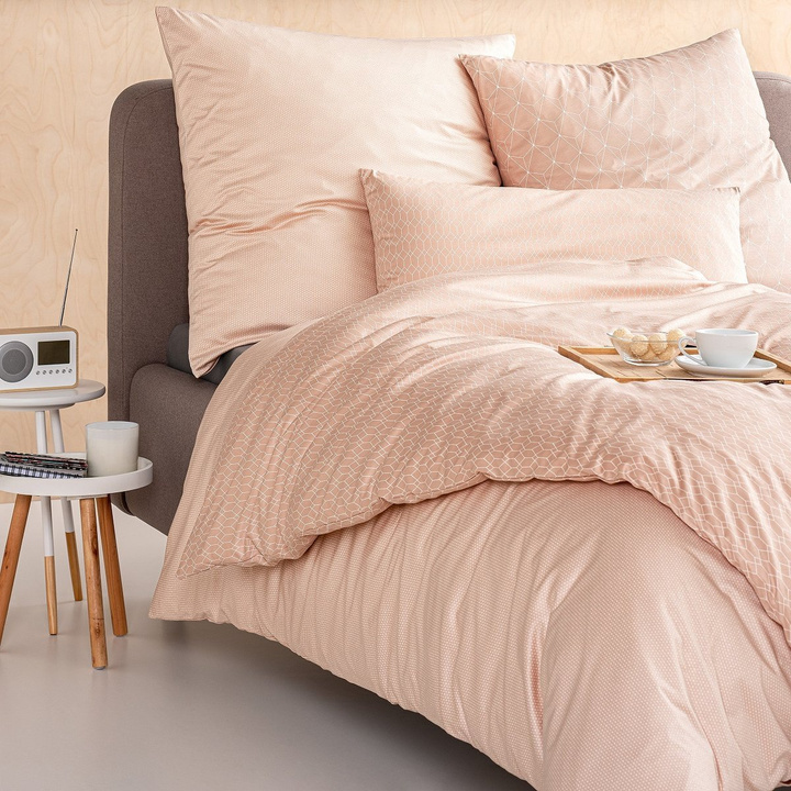 Komplet pościeli Jersey Estella Tizian Peach