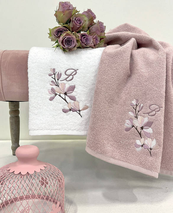 Komplet ręczników Blumarine Flora Powder Pink 
