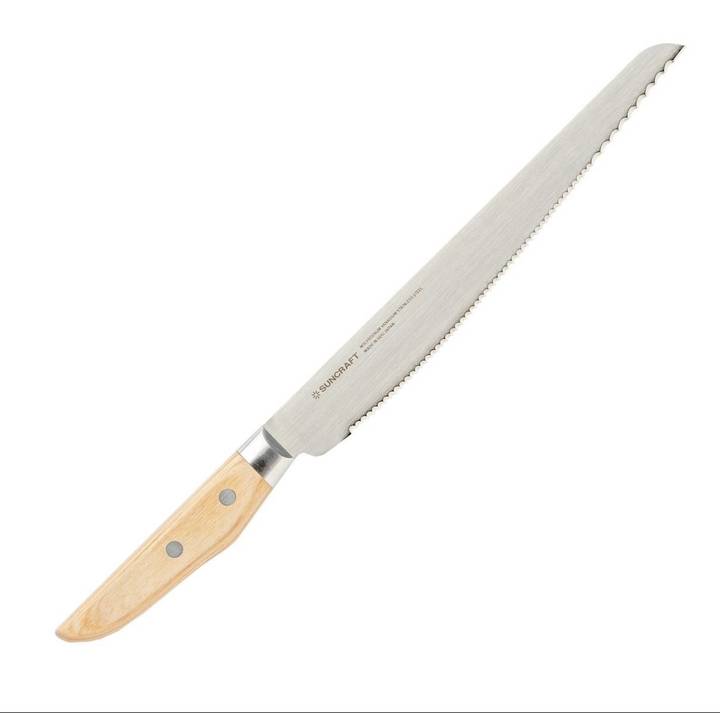 Nóż kuchenny Suncraft Seseragi do pieczywa 223 mm 
