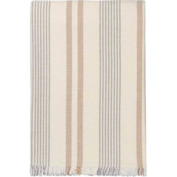 Pled bawełniany Elvang Iris Beige/Grey