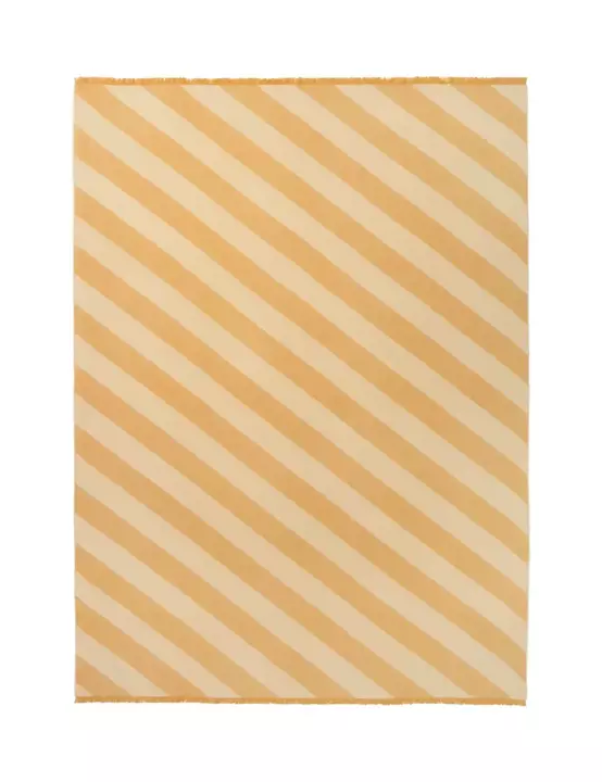 Pled wełniany Elvang Fishbone Yellow Ocher