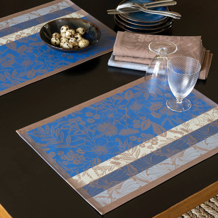 Podkładka plamoodporna Le Jacquard Français Cottage Endiut Blue Ostatnie Sztuki