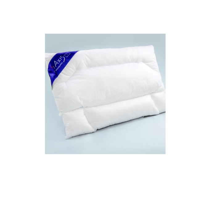 Poduszka anatomiczna Axis Sleeping Pillow Flat (100% granulat hipoalergiczny, 100% tkanina bawełniana) Ostatnie Sztuki 