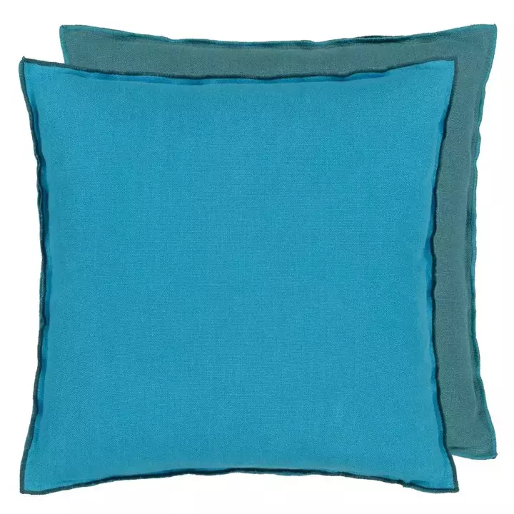 Poduszka dekoracyjna Designers Guild Brera Lino Indian Ocean & Teal