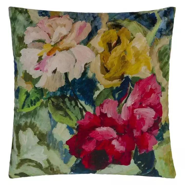 Poduszka dekoracyjna Designers Guild Tapestry Flower Vintage Green