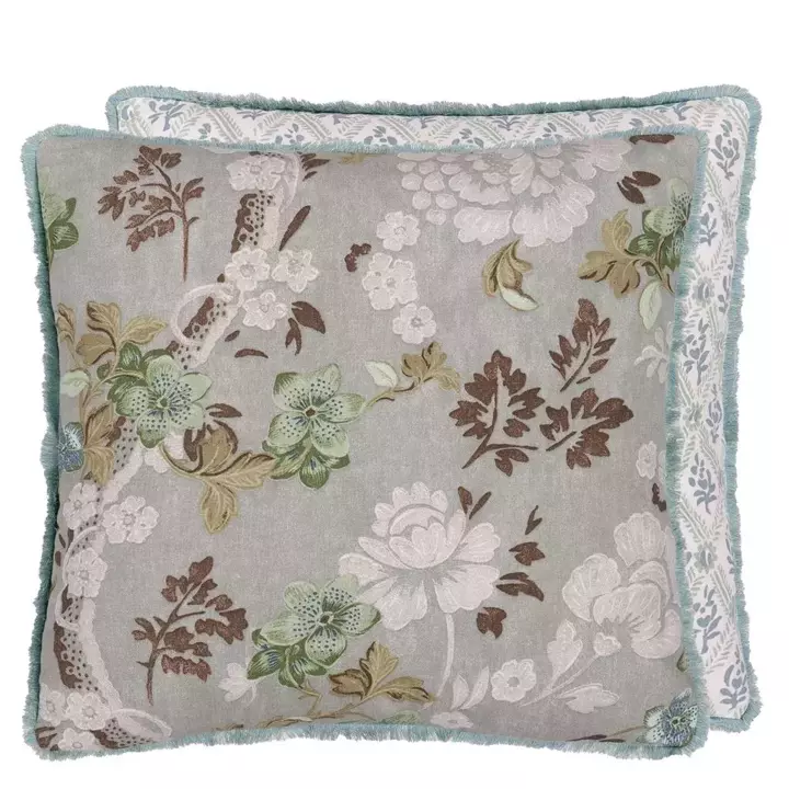 Poduszka dekoracyjna English Heritage Eagle House Damask Seagrass