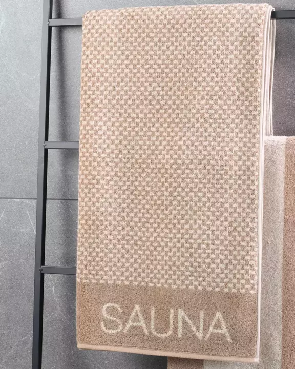 Ręcznik Cawo Sauna Allover Natur-caramel