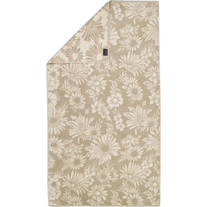 Ręcznik Cawo Two-Tone Edition Floral Sand Ostatnie Sztuki 