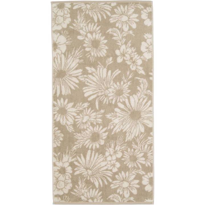 Ręcznik Cawo Two-Tone Edition Floral Sand Ostatnie Sztuki 