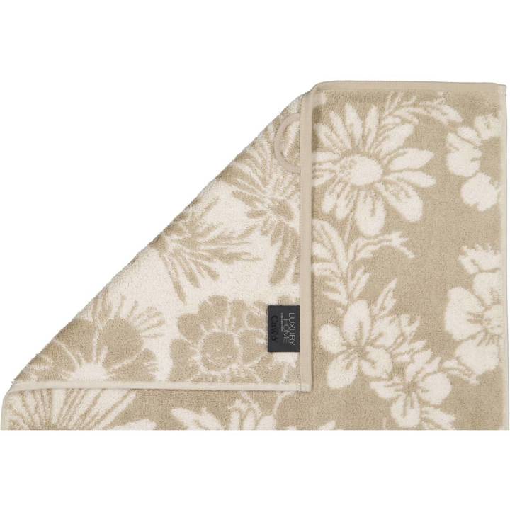 Ręcznik Cawo Two-Tone Edition Floral Sand Ostatnie Sztuki 