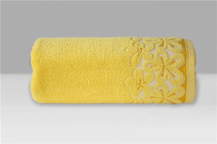 Ręcznik bawełniany Greno Bella Żółty