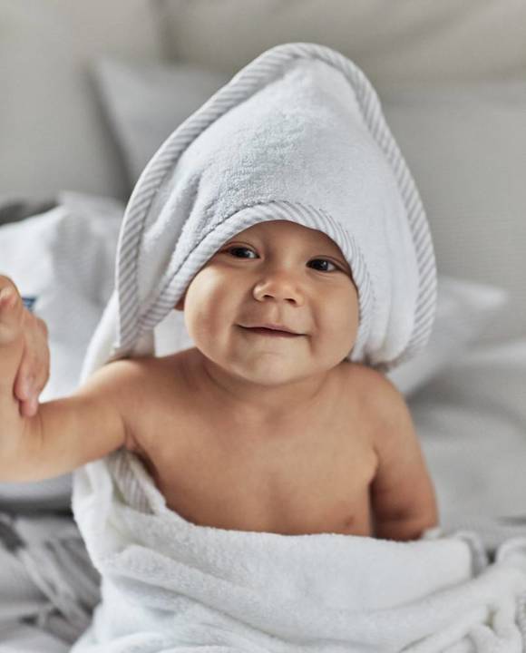 Ręcznik dziecięcy Lexington Baby White/Gray