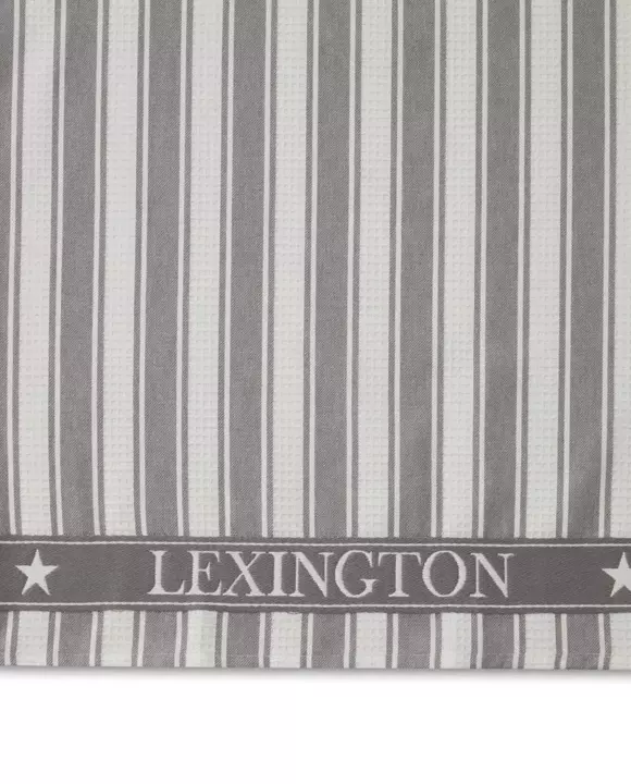 Ręcznik kuchenny Lexington Icons Striped Gray/White Ostatnie Sztuki