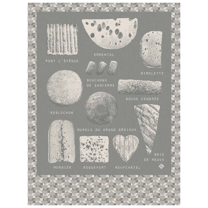 Ściereczka kuchenna Le Jacquard Français Fromages Grey