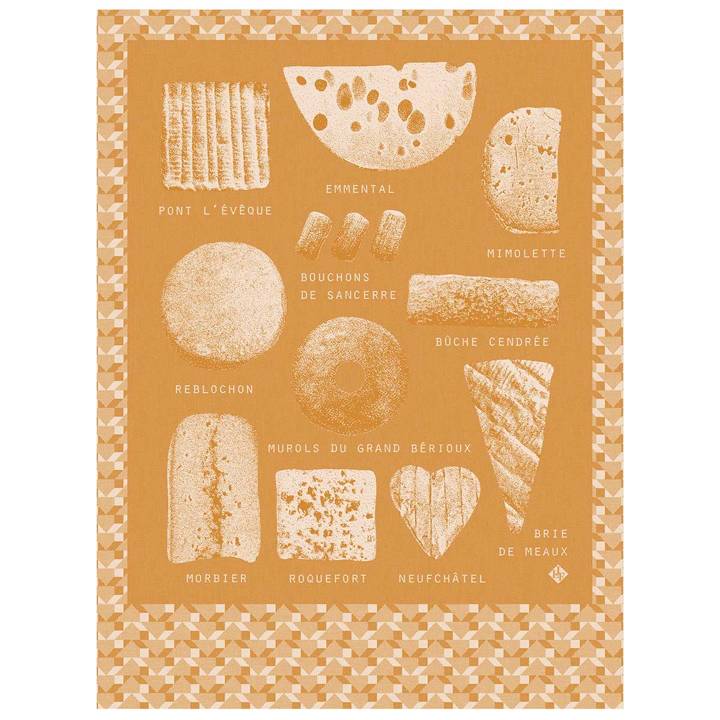 Ściereczka kuchenna Le Jacquard Français Fromages Orange