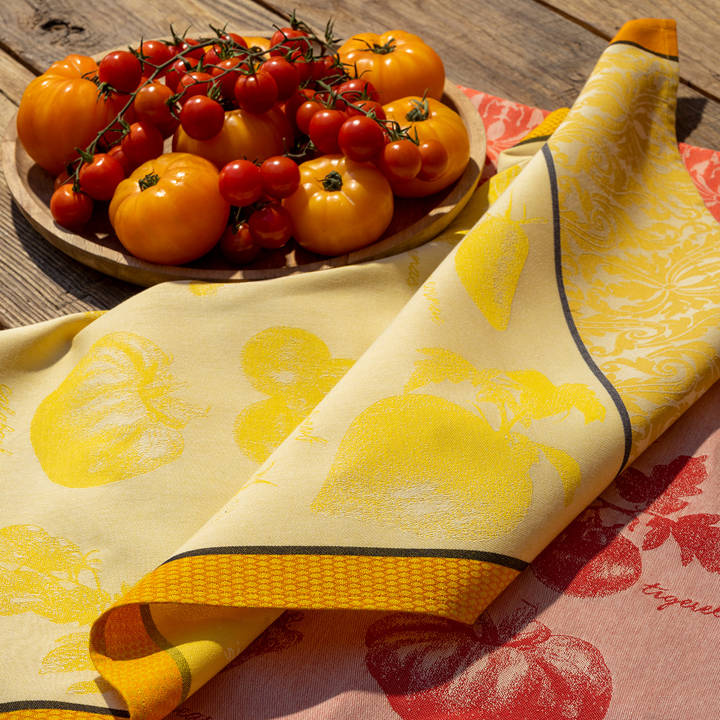 Ściereczka kuchenna Le Jacquard Français Tomates Yellow Ostatnie Sztuki 