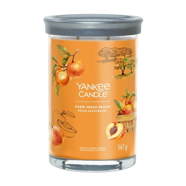 Świeca zapachowa Yankee Candle Farm Fresh Peach tumbler duży