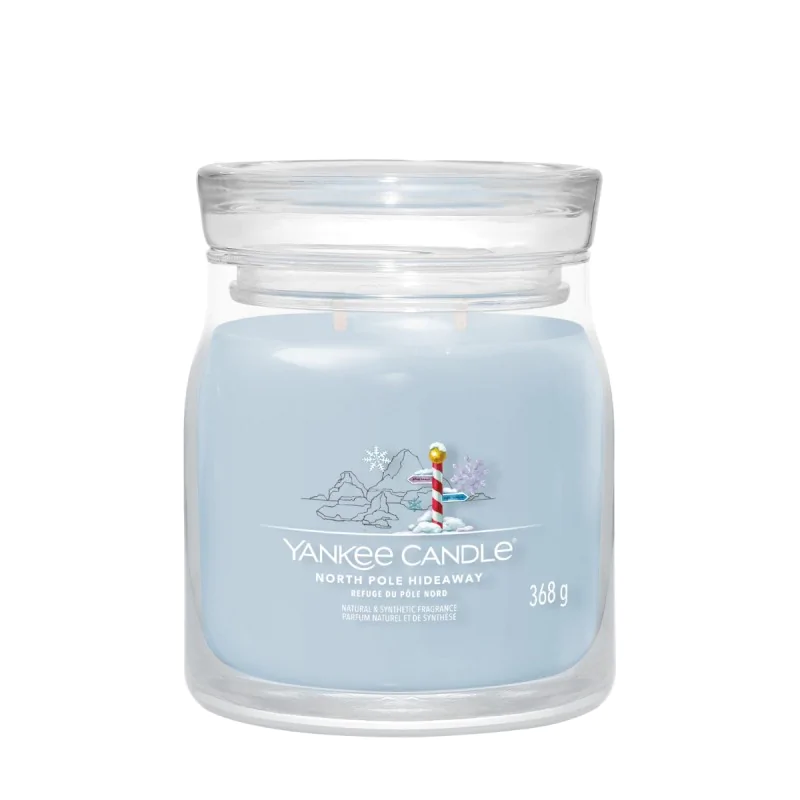 Świeca zapachowa Yankee Candle North Pole Hideaway średnia