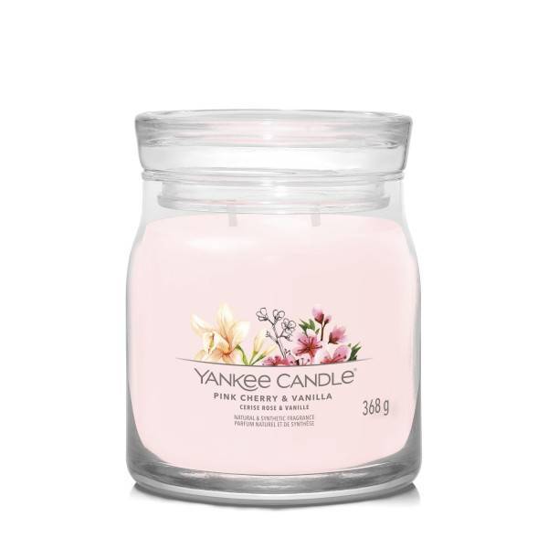 Świeca zapachowa Yankee Candle Pink Cherry & Vanilla średnia